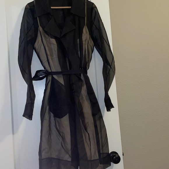 Maison Margiela 1 sheer black coat No offers please price firm Size 42 Italian - Picture 10 of 17